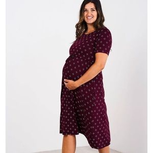 Latched mama drawstring dress
